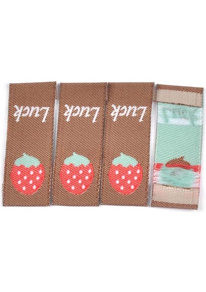 2 50 Adet Tarzı Artoon Meyve Ayı Etiketleri Nakış Kumaş Etiket Dikiş Giysileri Dıy Bayrak Giyim Etiketi El Yapımı El Sanatları Aksesuar (Yurt Dışından)