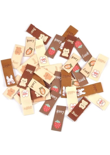 2 50 Adet Tarzı Artoon Meyve Ayı Etiketleri Nakış Kumaş Etiket Dikiş Giysileri Dıy Bayrak Giyim Etiketi El Yapımı El Sanatları Aksesuar (Yurt Dışından) fiyatları