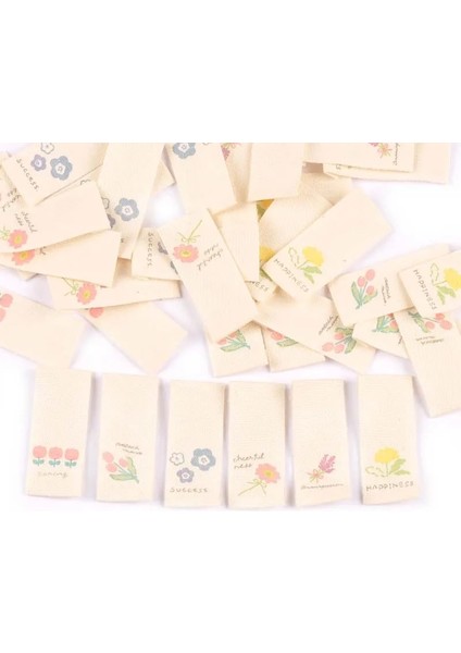 No.2 Tarzı Çiçek Baskılı Yıkanabilir Brige Etiketleri Dikiş Aksesuarları Bakım Çantaları Giysi Etiketi El Yapımı El Sanatları Malzemeleri 1.6x3.8cm (Yurt Dışından) fiyatları