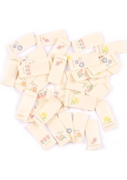 No.2 Tarzı Çiçek Baskılı Yıkanabilir Brige Etiketleri Dikiş Aksesuarları Bakım Çantaları Giysi Etiketi El Yapımı El Sanatları Malzemeleri 1.6x3.8cm (Yurt Dışından) modelleri