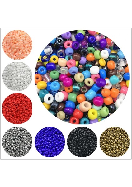 No.45 Tarzı Lot 4mm Charm Çek Cam Tohum Boncuk Dıy Bilezik Kolye Spacer Boncuk Takı Yapımı Için Dıy Küpe Kolye (Yurt Dışından)