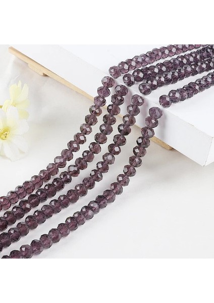 Menekşe Tarzı Yeni mm Rondelle Avusturya Yönlü Kristal Cam Boncuk Takı Yapımı Için Gevşek Spacer Boncuk Charms Craft Boncuk Aksesuarları (Yurt Dışından)