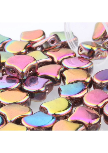 GL011 Stili 5 Gram Taidian Boncukisi Çek Cam Boncuklar Ginkgo Yaprağı 7.5xulticolor Grambag Açıklama Takı Fransız Lüks (Yurt Dışından)