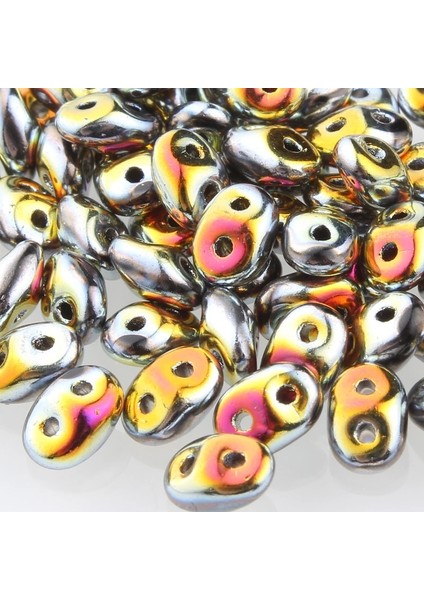 SD032 Stili Boncuk Çek Boncuklar Cam Düzensiz Perles Tohum Boncuklar Çift Delikli Dumanlı Renk 3gram Хрустальные Бусины Des Billes De Verre (Yurt Dışından)