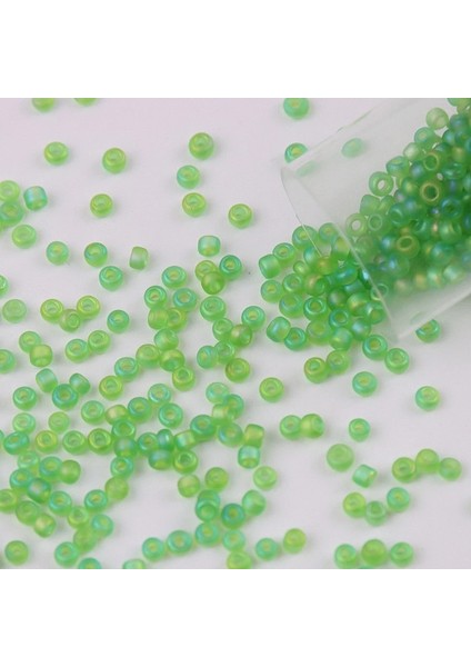Çim Yeşili Stili 2mm 720 Adet mm Charm Kristal Çek Cam Tohum Boncuk Mat Renk Tohum Boncuk Don Gevşek Spacer Boncuk Bilezikler Dıy Takı Yapımı Için (Yurt Dışından)