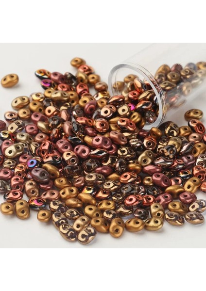 SDMIX05 Stili Boncuk Çek Boncuklar Cam Düzensiz Perles Tohum Boncuklar Çift Delikli Dumanlı Renk 3gram Хрустальные Бусины Des Billes De Verre (Yurt Dışından)