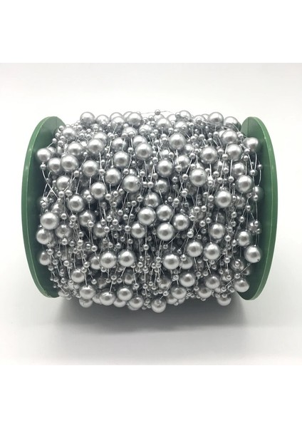 Gri Tarzı 5 Yards Olta Yapay Inciler Boncuk Zincir Çelenk Çiçekler Düğün Parti Dekorasyon Gelinler Başlık 13 Renk U Seçim (Yurt Dışından)