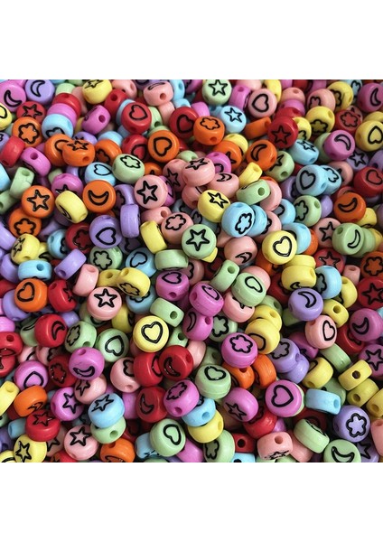 No.52 Tarzı Akrilik Oval Boncuklar Kalp Ay Aşk Boncukları Takı Yapımı Dıy Giyim Aksesuarları (Yurt Dışından) modelleri