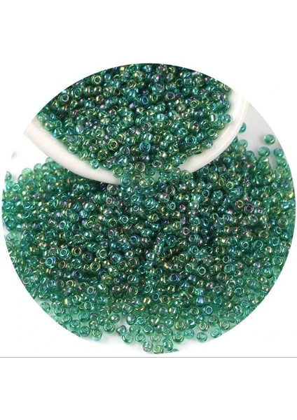 No.10 Tarzı Adet Delikli Kristal Cam Darı Renkli Mini Gevşek Boncuklu Dıy Çapraz Dikiş Takı Aksesuarları (Yurt Dışından)