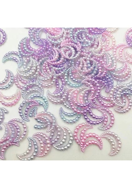 Renk 1 Tarzı Urple Abs Reçine Yarım Yuvarlak Çiçek Yay Alien Inciler Sanat Flatback Olmayan Düzeltme Rhinestones Inci Ayakkabı Boncuk Dıy Telefon (Yurt Dışından)