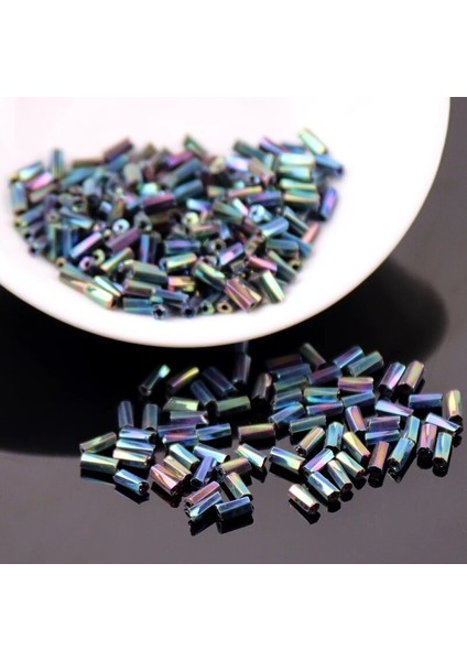 Ab Siyah Stili 2X4MM 480 Adet Büküm Bugle Boncuk Çek Cam Seedbead Helix Tüp Boncuk Charm Dıy Bilezik Kolye Giysiler Için Dikiş Aksesuarları (Yurt Dışından)