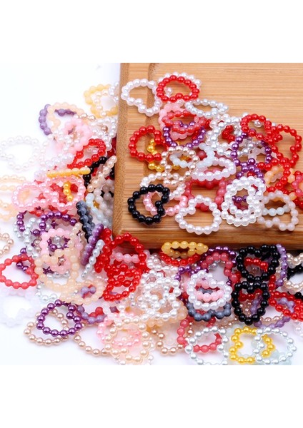 Paech Tarzı 10G 100 Adet Çanta Yarım Yuvarlak Inciler Içi Boş Kalp Şekli Düz Geri Inciler Boncuk El Yapımı Jewerly Dekor Için Gevşek Şeftali Boncukları (Yurt Dışından) fiyatları