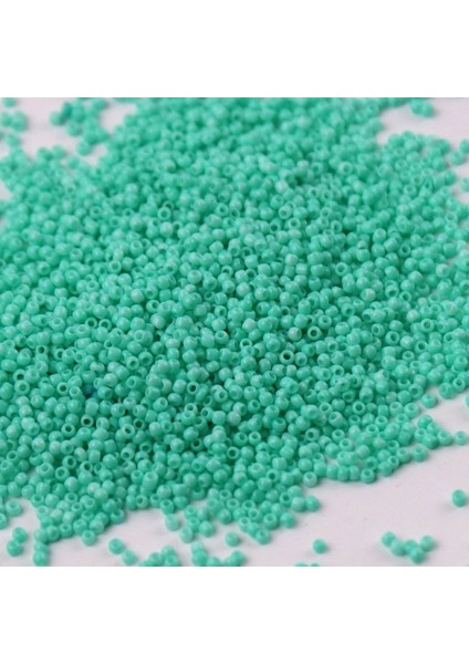 MZ3083 Nane Yeşili Stili 1,5 mm Sağdan Sola Renkli Çek Cam Boncuk Bilezik Kolye Küpe Takı Dıy Üretimi Tohum Boncuk Malzemesi (Yurt Dışından)