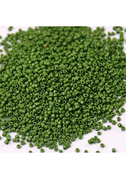 MZ3088 Ordu Yeşili Stili 1,5 mm Sağdan Sola Renkli Çek Cam Boncuk Bilezik Kolye Küpe Takı Dıy Üretimi Tohum Boncuk Malzemesi (Yurt Dışından)