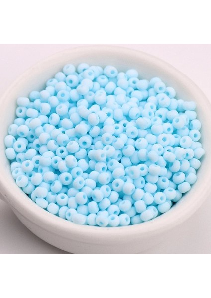 Gök Mavisi Tarzı 3mm 330 Adet 3mm Mat Cam Seedbons Macaroo Üniforma Yuvarlak Spacer Dıy Boncuk El Sanatları Için Dikiş Malzemeleri Takı Aksesuarı (Yurt Dışından)