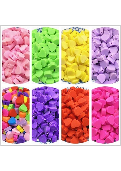 No.7 Tarzı Çok Kalp Şekli Kil Spacer Boncuk Takı Yapımı Için Polimer Kil Boncuk Dıy El Yapımı Aksesuarlar (Yurt Dışından) modelleri