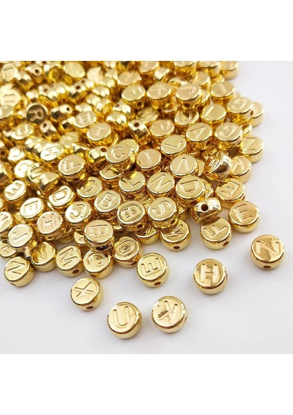 Gri Tarzı 7 mm mm Altın Gümüş Gri Yuvarlak Mektup Boncuk Delik Akrilik Boncuk Spacer Boncuk Moda Takı Yapımı Için Dıy Kolye Bilezik (Yurt Dışından) modelleri