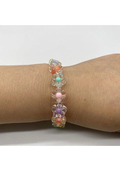 No.57 Tarzı Yeni Adet Şeffaf Iç Renk Akrilik Çiçek Boncuk Takı Yapımı Için Gevşek Spacer Boncuk Dıy Giyim Aksesuarları (Yurt Dışından) fırsatları