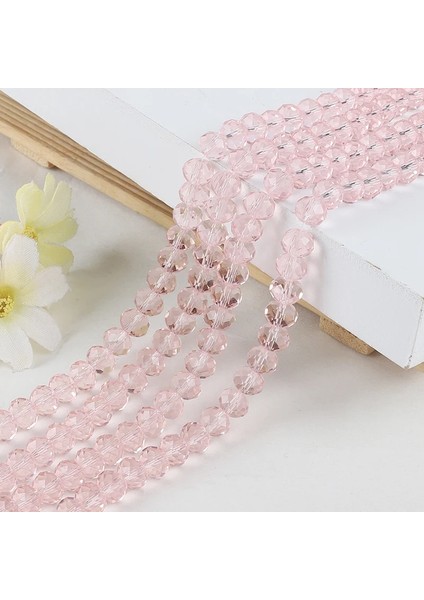 Bebek Pembe Tarzı Yeni mm Rondelle Avusturya Yönlü Kristal Cam Boncuk Takı Yapımı Için Gevşek Spacer Boncuk Charms Craft Boncuk Aksesuarları (Yurt Dışından)