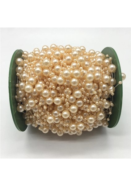 Açık Pembe Tarzı 5 Yards Olta Yapay Inciler Boncuk Zincir Çelenk Çiçekler Düğün Parti Dekorasyon Gelinler Başlık 13 Renk U Seçim (Yurt Dışından)