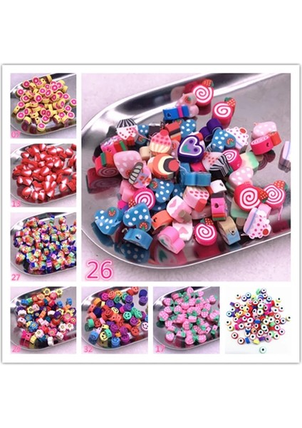 No.33 Tarzı Yeni mm Gülen Yüzfruitflowers Boncuklar Polimer Kil Spacer Gevşek Boncuklar Takı Yapımı Için Dıy Aksesuarları (Yurt Dışından) fiyatları