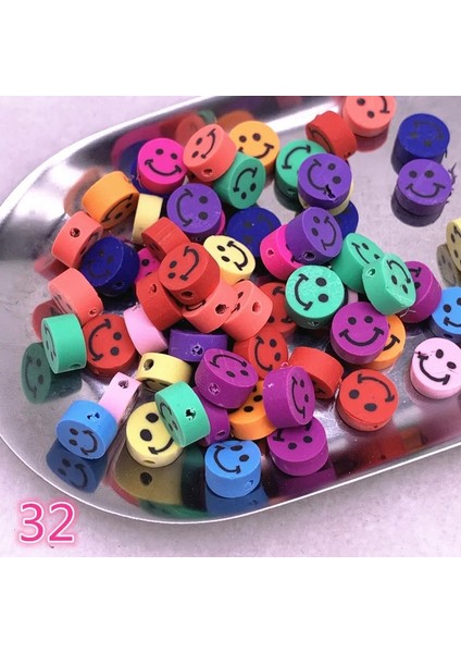 No.33 Tarzı Yeni mm Gülen Yüzfruitflowers Boncuklar Polimer Kil Spacer Gevşek Boncuklar Takı Yapımı Için Dıy Aksesuarları (Yurt Dışından) modelleri