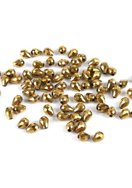 Parlayan Altın Tarzı Dıy 5*7mm Avusturya Gözyaşı Damlası Kristal Boncuk Konfeksiyon Dekorasyon El Sanatları El Yapımı Malzemeleri Için Renkli Yönlü Cam Boncuklar (Yurt Dışından)