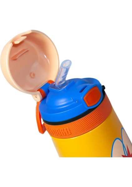 Çocuk 350 ml Pipetli Matara Paslanmaz Çelik Termos Bpa Içermez fırsatları