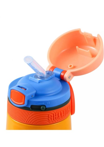 Çocuk 350 ml Pipetli Matara Paslanmaz Çelik Termos Bpa Içermez indirimleri