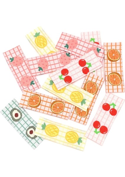6 Karışımı 50 Adet Stil Olorful Meyve Etiket Nakış Kumaş Etiketleri Çocuk Giyim Çanta Etiketi Dikiş Konfeksiyon Aksesuarları El Yapımı Dıy El Sanatları Yeni (Yurt Dışından)