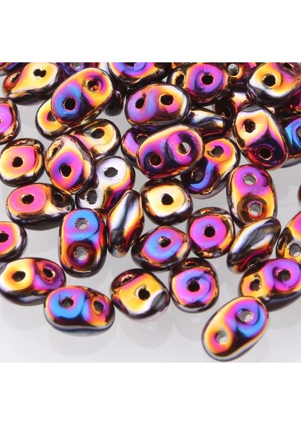 SD034 Stili Boncuk Çek Boncuklar Cam Düzensiz Perles Tohum Boncuklar Çift Delikli Dumanlı Renk 3gram Хрустальные Бусины Des Billes De Verre (Yurt Dışından)