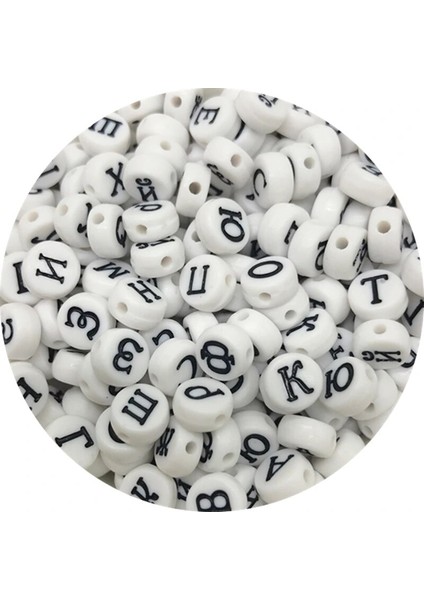 No.1 Tarzı Xed Akrilik Rus Mektup Boncuk Takı Yapımı Için Gevşek Spacer Boncuk Dıy El Yapımı Bilezik Kolye (Yurt Dışından) fırsatları