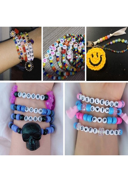 No.12 Tarzı Kare Oval Karışık Akrilik Mektup Boncuk Takı Yapımı Için Gevşek Spacer Boncuk Dıy El Yapımı Bilezik Kolye (Yurt Dışından) fiyatları