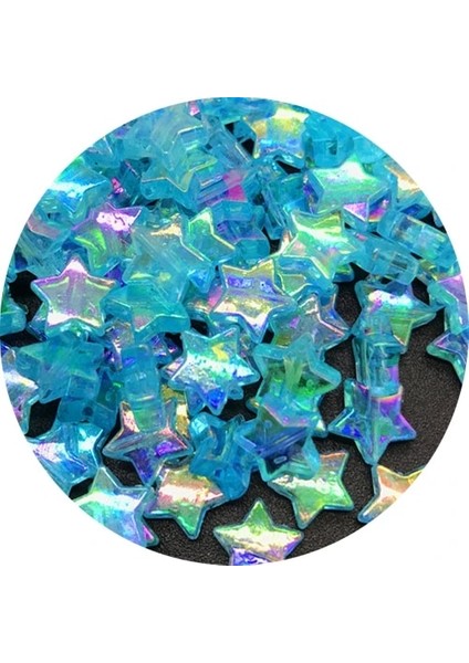 No.4 Tarzı mm Yıldız Şekli Akrilik Ara Boncuk Takı Yapımı Için Dıy El Yapımı Bilezik Kolye (Yurt Dışından)