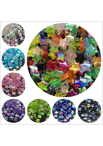 No.4 Tarzı mm Yıldız Şekli Akrilik Ara Boncuk Takı Yapımı Için Dıy El Yapımı Bilezik Kolye (Yurt Dışından) fiyatları