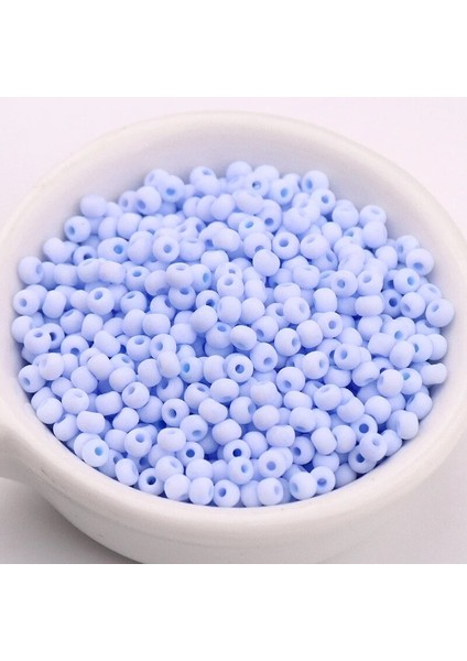 Açık Mavi Tarzı 3mm 330 Adet 3mm Mat Cam Seedbons Macaroo Üniforma Yuvarlak Spacer Dıy Boncuk El Sanatları Için Dikiş Malzemeleri Takı Aksesuarı (Yurt Dışından)