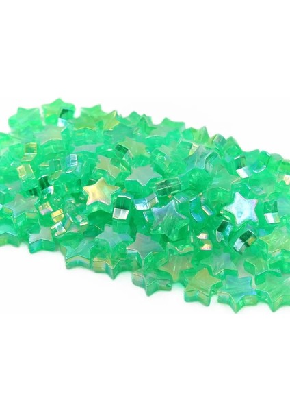Yeşil Stil Ack 9mm Düz Delik Beş Köşeli Boncuklar El Yapımı Aksesuarlar Dıy Oyuncaklar Boncuk Headdress Elbise Ayakkabı Dekoratif Malzemeler (Yurt Dışından)