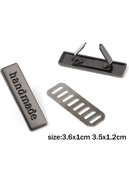 Tunç Tarzı 5 Takım (Et) El Yapımı Metal Etiket Etiketleri Dikdörtgen El Yapımı Baskılı Giysiler Kot Ayakkabı Çanta Etiketleri Dıy Dikiş El Sanatları (Yurt Dışından) fırsatları