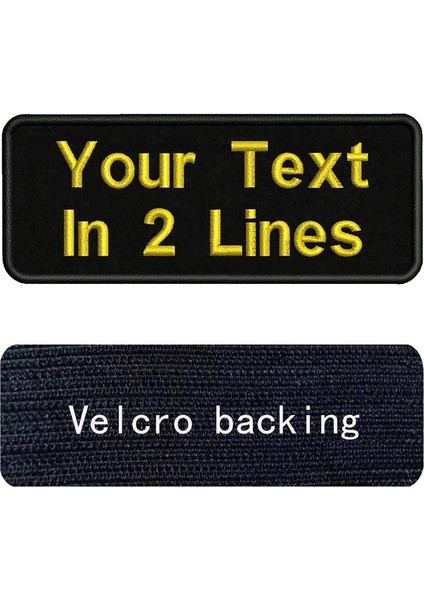 Sarı-Velcro Tarzı 10X4CM Nakış Özel Ad Metin Yama Çizgili Rozeti Demir On Veya Dikmek Veya Giysi Sırt Çantası Şapka Için Velcro Destek Yamaları (Yurt Dışından)