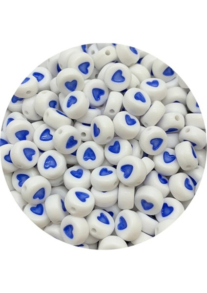 No.9 Tarzı Karışık Kalp Boncuk Oval Şekil Akrilik Gevşek Spacer Boncuk Takı Yapımı Için Dıy El Yapımı Charm Bilezik Kolye (Yurt Dışından)