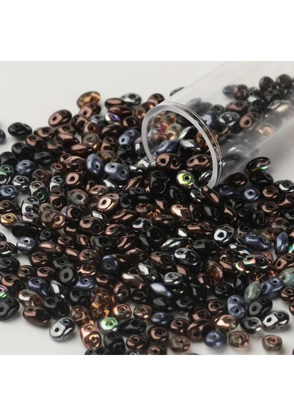 SDMIX02 Stili Boncuk Çek Boncuklar Cam Düzensiz Perles Tohum Boncuklar Çift Delikli Dumanlı Renk 3gram Хрустальные Бусины Des Billes De Verre (Yurt Dışından)