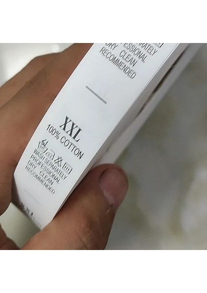 S Tarzı Beyaz Bakım Etiket Baskı Etiket Baskılı Satış Kuşe Bant Xs S M L Xl Xxl Xxxl %100 Pamuk Ebat Yıkama Etiketleri (Yurt Dışından) fırsatları