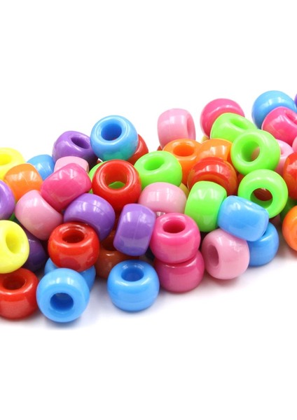 Siyah Stil Akrilik Büyük Delikli Yuvarlak Boncuklar Düz Renk Gevşek Boncuklar Çanta Dekorasyon Giyim Aksesuarları Diy Takı Aksesuarları (Yurt Dışından) indirimleri