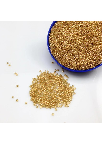 Gümüş CS2M13 Stili 2mm 16G Altın Gümüş Ton Opak Yuvarlak Gevşek Spacer Boncuk Cezch Cam Tohum Boncuk El Yapımı Takı Yapımı Dıy Konfeksiyon Boncuk (Yurt Dışından) modelleri