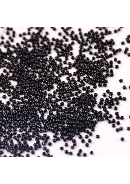 MZ3055 Düz Siyah Stil 1,5 mm Sağdan Sola Renkli Çek Cam Boncuk Bilezik Kolye Küpe Takı Dıy Üretimi Tohum Boncuk Malzemesi (Yurt Dışından)