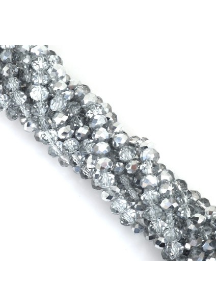 Gümüş Tarzı Yeni mm Rondelle Avusturya Yönlü Kristal Cam Boncuk Takı Yapımı Için Gevşek Spacer Boncuk Charms Craft Boncuk Aksesuarları (Yurt Dışından)