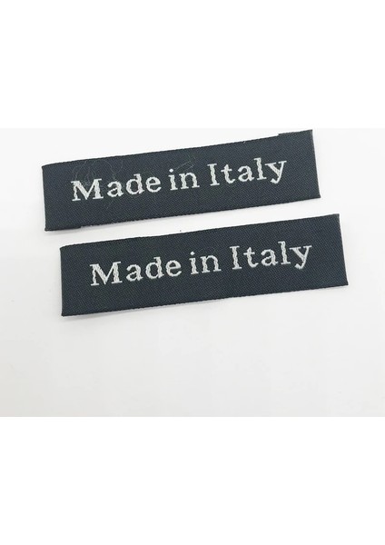 Italya Siyah 50 Adet Tarzı Italya'da Yapılan Giyim Etiketleri Konfeksiyon El Yapımı Zakka Etiketi El Yapımı Dokuma Etiket El Işi Aksesuarları Için Özel Dikiş Etiketleri (Yurt Dışından)