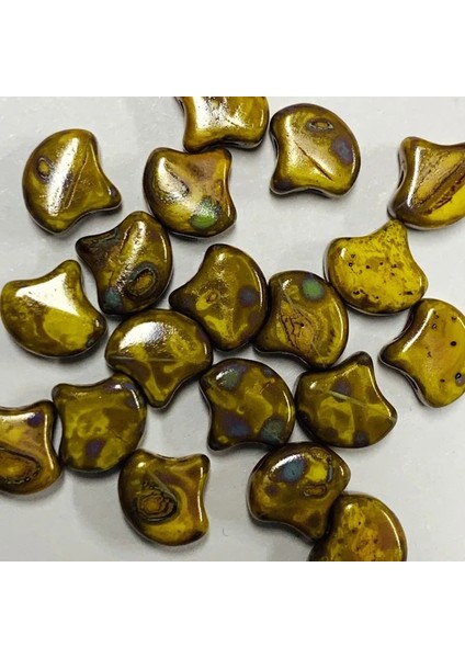 GL037 Stili 5 Gram Taidian Boncukisi Çek Cam Boncuklar Ginkgo Yaprağı 7.5xulticolor Grambag Açıklama Takı Fransız Lüks (Yurt Dışından)