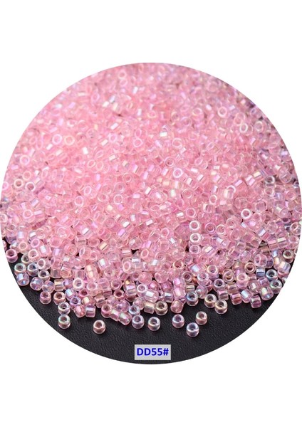 DD55 Pembe Stil 2mm 720 Adet Çanta 2mm Üniforma Delica Cam Tohum Boncuk Ab Şeffaf Boyalı Renk Dıy Boncuk El Sanatları Takı Yapımı Için Aksesuarlar 10G (Yurt Dışından)