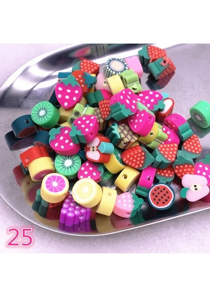 No.39 Tarzı Yeni mm Gülen Yüzfruitflowers Boncuklar Polimer Kil Spacer Gevşek Boncuklar Takı Yapımı Için Dıy Aksesuarları (Yurt Dışından) fırsatları